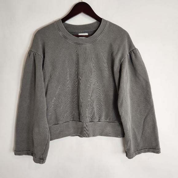 Madewell × Karen Walker Washed Gray Sweatshirt in Size Medium - Picture 2 of 8